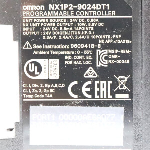 Omron Maschinen Controller NX1P2-9024DT1 NOV
