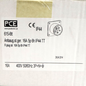 PCE CEE-Anbaugerätestecker Typ 615-6TT (6Stk.) OVP