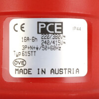 PCE CEE-Anbaugerätestecker Typ 615-6TT (6Stk.) OVP