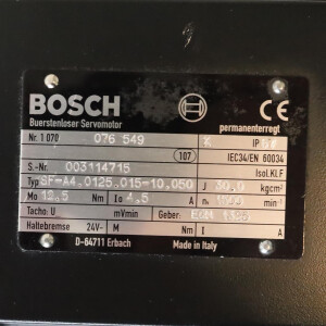Bosch Servomotor SF-A4.0125.015-10.050 1070076549 GEB