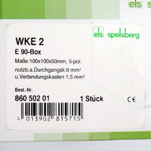 Spelsberg Abzweigkasten WKE 2 E 90-Box 86050201 OVP