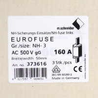 M.Schneider Sicherungseinsatz NH-3 AC500V gG 373616 (3Stk.) OVP