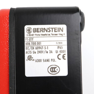 BERNSTEIN Fußschalter F1-U1Y 6061100001 OVP