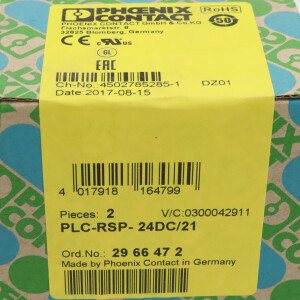 Phoenix Contact Relaismodul PLC-RSP- 24DC/21 2966472 (2Stk.) SIE
