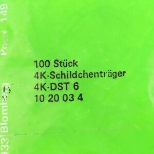 Phoenix Contact Schildchenträger 4K-DST 6 1020034 (100Stk.) OVP