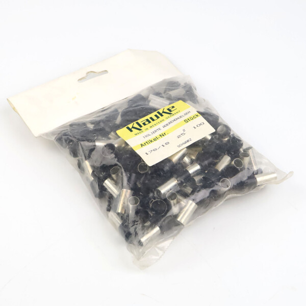 Klauke Aderendhülsen 178/18 Schwarz (100Stk.) OVP