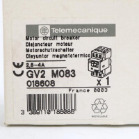 Telemecanique Motorschutzschalter GV2 ME083 018608 OVP