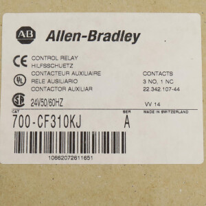 Allen Bradley Hilfsschütz 700-CF310KJ 24V 50/60Hz OVP