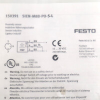 Festo Näherungsschalter SIEN-M8B-PO-S-L 150391 OVP