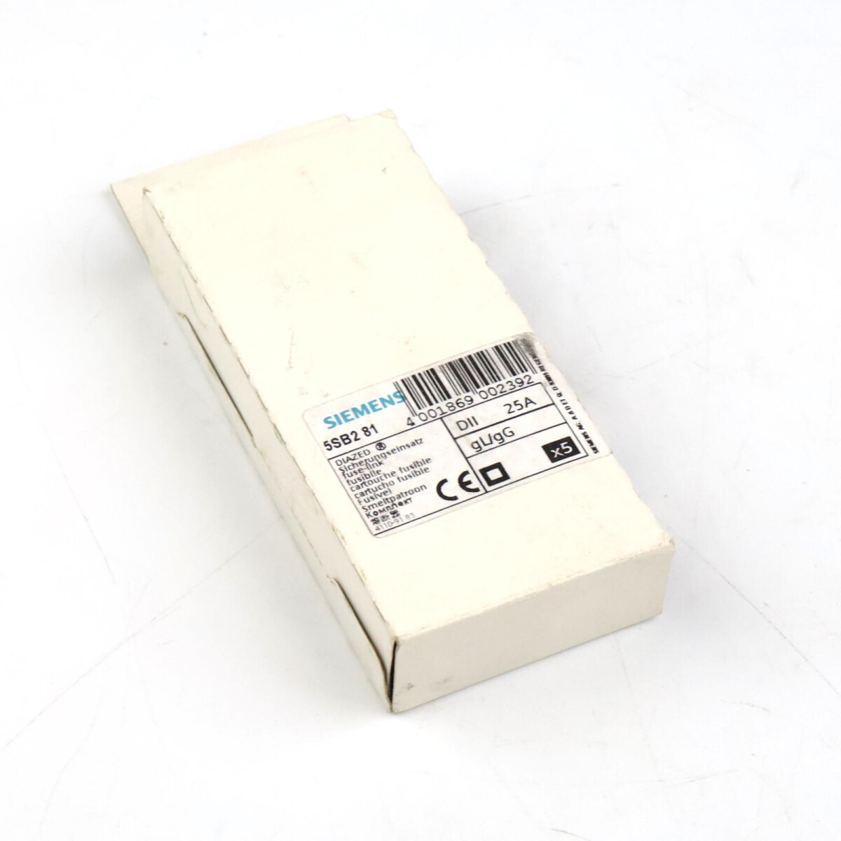 Siemens Diazed Sicherungseins&auml;tze DII 25A 5SB281...