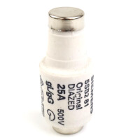 Siemens Diazed Sicherungseinsätze DII 25A 5SB281 (5Stk.) OVP