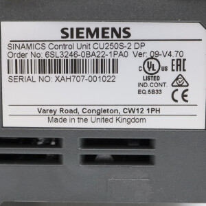 Sinamics CU250S-2 DP 6SL3246-0BA22-1PA0 OVP