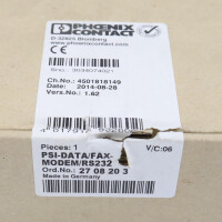 Phoenix Contact Modem PSI-DATA/FAX-MODEM/RS232 2708203 OVP