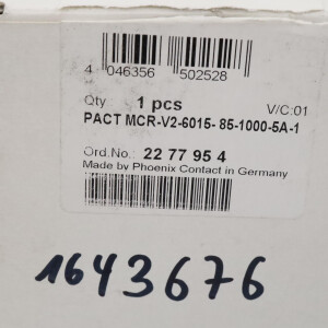 Phoenix Contact Stromwandler PACT MCR-V2-6015-85-1000-5A-1 2277954 OVP