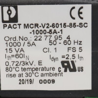 Phoenix Contact Stromwandler PACT MCR-V2-6015-85-1000-5A-1 2277954 OVP