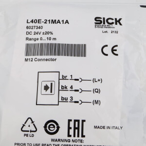 SICK Sicherheitslichtschranke L40E-21MA1A 6027340 OVP