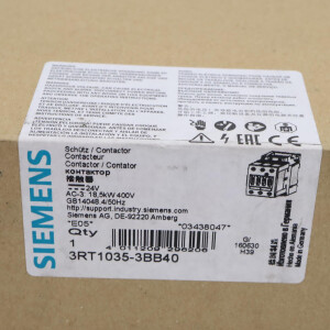 Siemens Schütz 3RT1035-3BB40 OVP