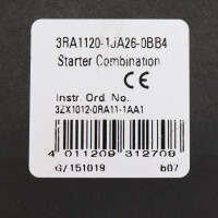 Siemens Starterkombination 3RA1120-1JA26-0BB4 GEB