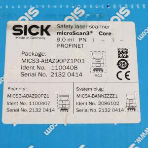 SICK Sicherheitslaserscanner MICS3-ABAZ90PZ1P01 1100408 SIE
