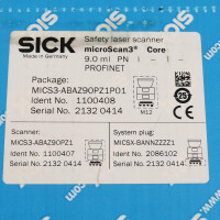 SICK Sicherheitslaserscanner MICS3-ABAZ90PZ1P01 1100408 SIE
