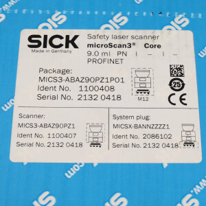 SICK Sicherheitslaserscanner MICS3-ABAZ90PZ1P01 1100408 OVP