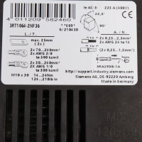 Siemens Leistungsschütz 3RT1064-2NF36 OVP