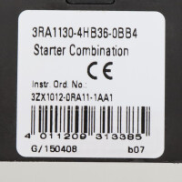 Siemens Starterkombination 3RA1130-4HB36-0BB4 OVP