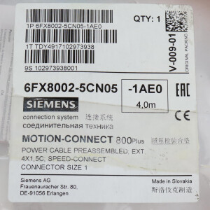 Siemens Leistungsleitung 6FX8002-5CN05-1AE0 OVP