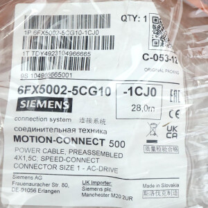Siemens Leistungsleitung 6FX5002-5CG10-1CJ0 OVP