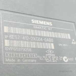 Simatic S7 CPU412-2 6ES7 412-2XG04-0AB0 NOV