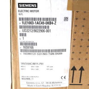 Siemens Niederspannungsmotor 1LE1003-1AC49-0KB4-Z OVP