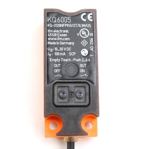ifm Kapazitiver Sensor KQ6005 KQ-3120NFPKG/2T/0,1M/US NOV