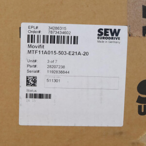 SEW EURODRIVE MOVIFIT MTF11A015-503-E21A-20 OVP