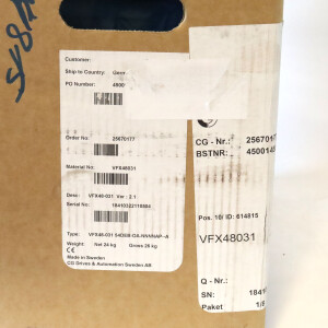 emotron Frequenzumrichter VFX48-031 54DEB-OA-NNNNAP--A OVP
