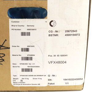 emotron Frequenzumrichter VFX48-004 54DEB-OA-NNNBAP--UA OVP