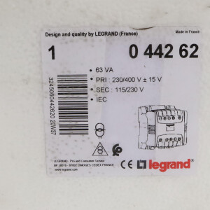 Legrand Transformator 044262 OVP