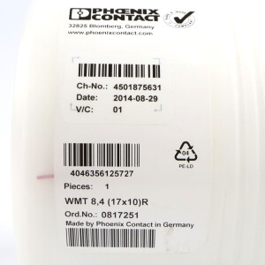 Phoenix Contact Kabelmarker WMT 8,4 (17X10)R 0817251 OVP