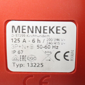 MENNEKES Stecker PowerTOP Xtra R Typ 13225 6h NOV