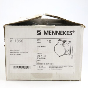 MENNEKES Anbausteckdose Typ 1366 6h (10Stk.) OVP