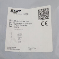 SSP M12-Anschlusskabel SP-R-13-309-67 OVP