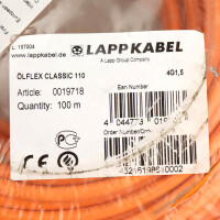 Lappkabel ÖLFLEX CLASSIC 110 Orange 4G1,5 0019718 100m OVP