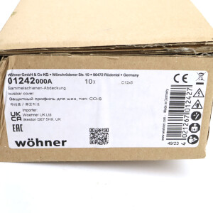 Wöhner Sammelschienen-Abdeckung 01242000A (10Stk.) OVP