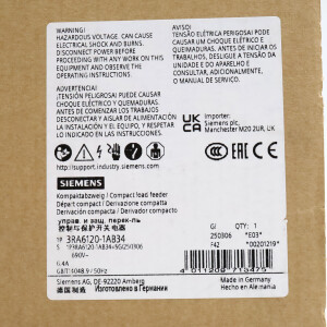 Siemens SIRIUS Kompaktabzweig 3RA6120-1AB34 OVP