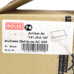 Rolec aluCase Gehäuse AC200 191.200.127 OVP