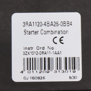 Siemens Starterkombination 3RA1120-4BA26-0BB4 OVP