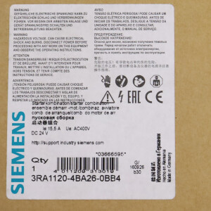 Siemens Starterkombination 3RA1120-4BA26-0BB4 OVP