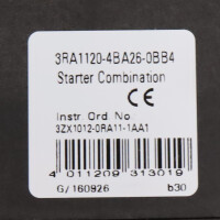 Siemens Starterkombination 3RA1120-4BA26-0BB4 OVP