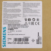 Siemens Starterkombination 3RA1120-4BA26-0BB4 OVP