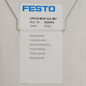 Festo Magnetventil CPV10-M1H-5LS-M7 161414 OVP