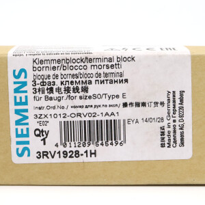 Siemens Klemmenblock 3RV1928-1H OVP